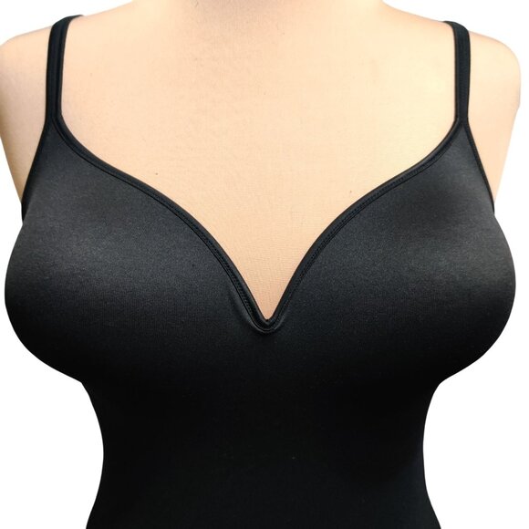 Maidenform XL Womens Top Black Shaping Camisole W83070 Adjustable Stretch Smooth - Picture 4 of 12